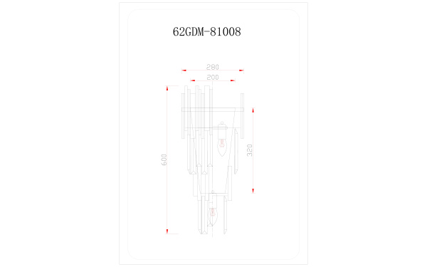 Бра с кристаллами (золото) 62GDM-81008